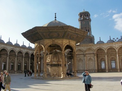 Cairo - M A mosque courtyard