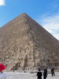 Giza Corner view of Cheops Pyramid